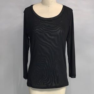 Glitz LS Mesh Top